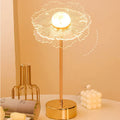 Flowers Decorated Table Lamp Bedroom Ins Warm