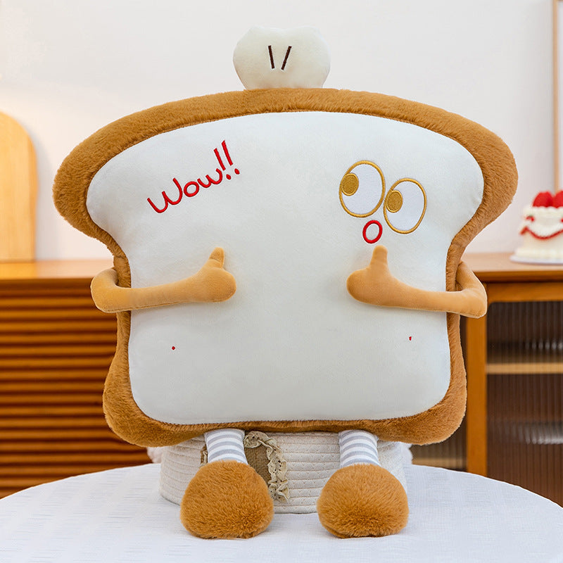 Large Waist Cushion Nap Pillow A Plush Toast Toy