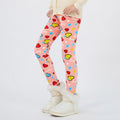 Girls' Autumn And Winter Thermal Base Medium And Large Printed Velvet