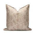 Natural Style Coffee Color Splicing Pu Leather Sofa Pillow