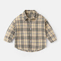 Fashion Men's Spring And Autumn Lattice Shirt