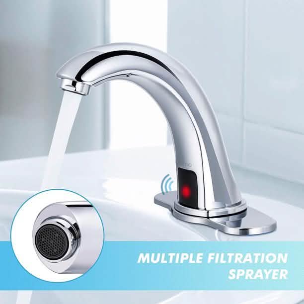 Dalmo Battery Powered Touchless Bathroom Faucet