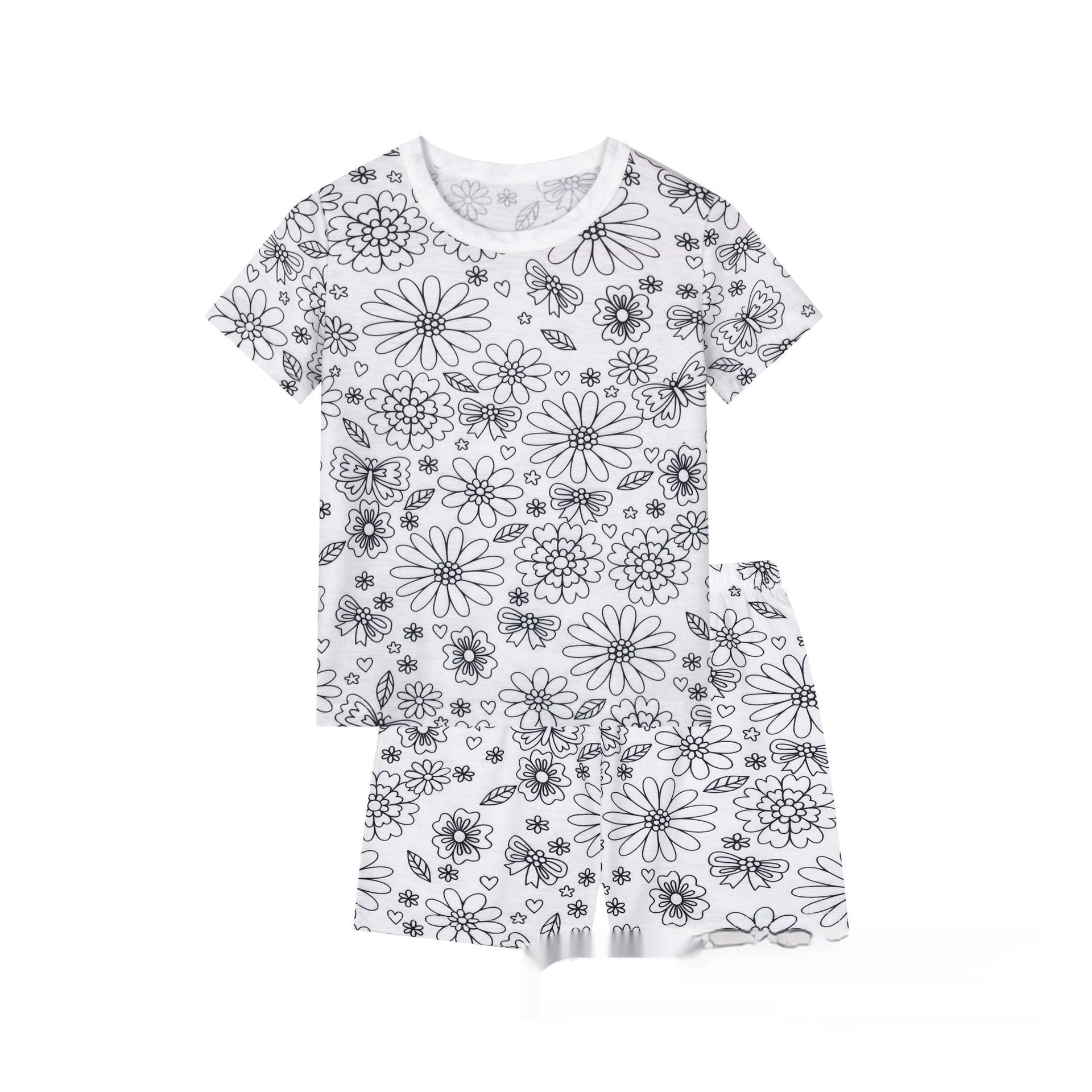 Cotton Children's Loungewear Pajamas Suit