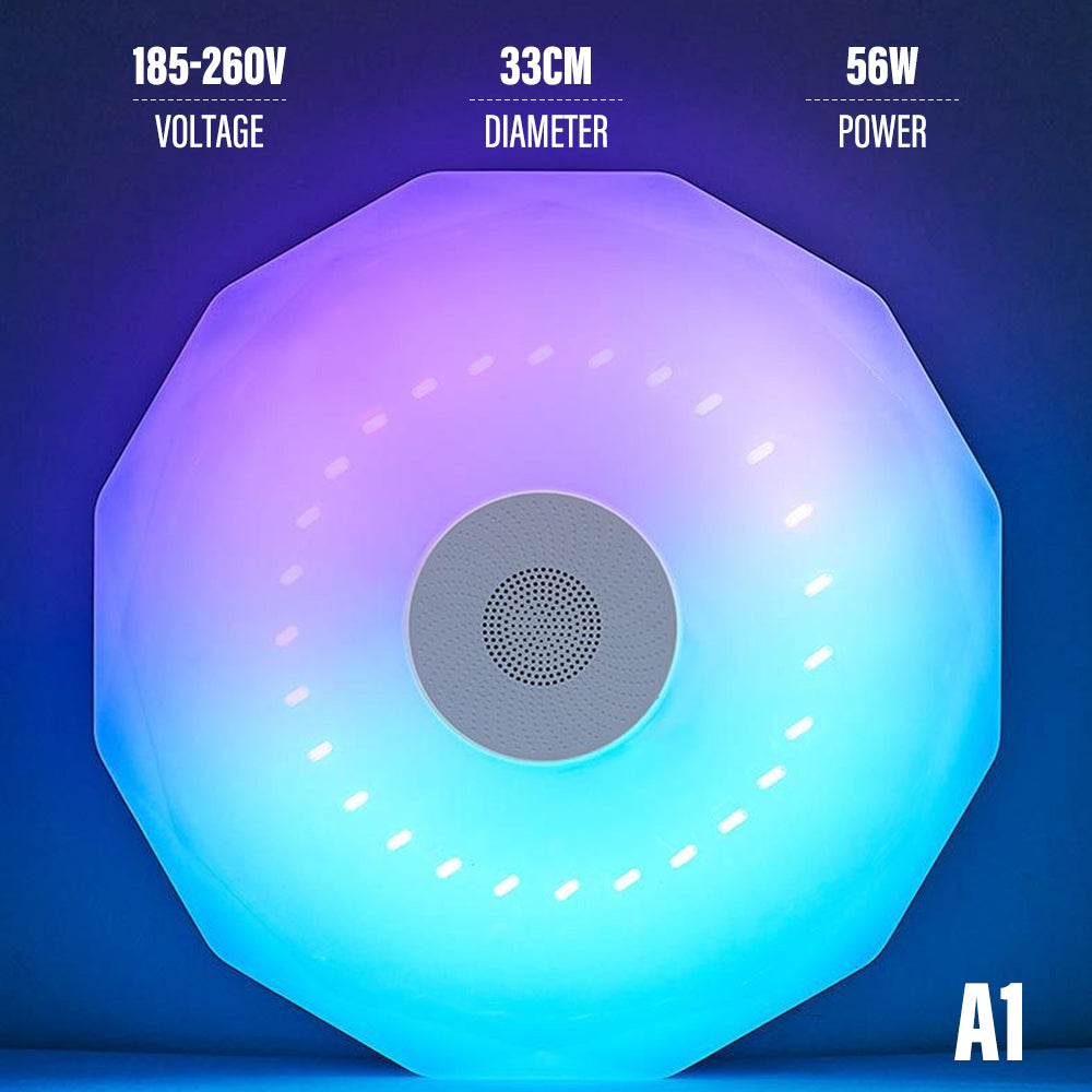 Bluetooth Ceiling Lamp Intelligent RGB Colorful Music