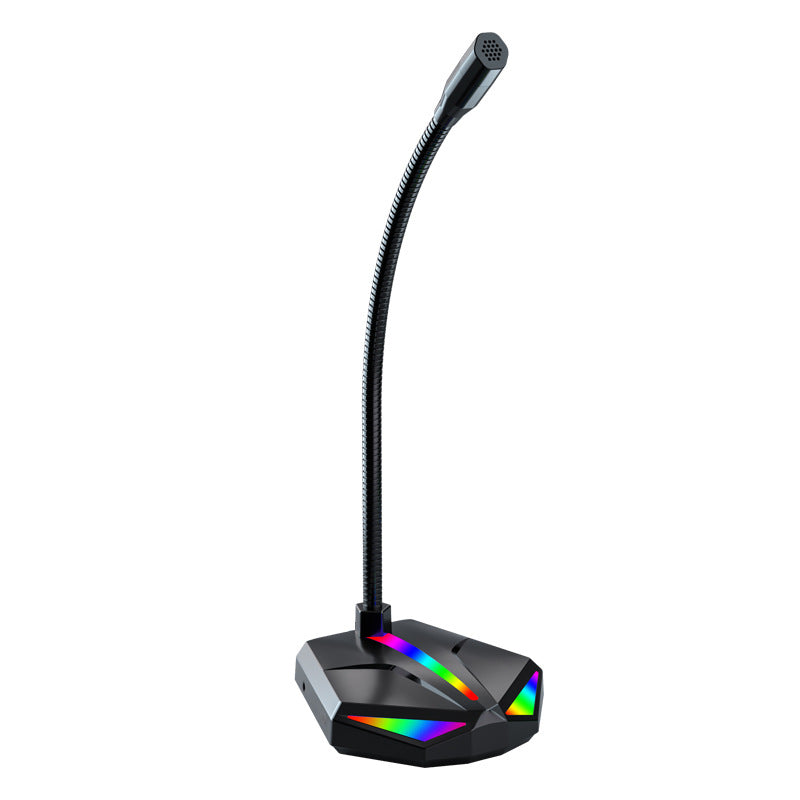 EliteAudio Pro X1 RGB Gaming Mic | Black & Crimson Edition — High-Gain USB Condenser Microphone for PC & Laptop