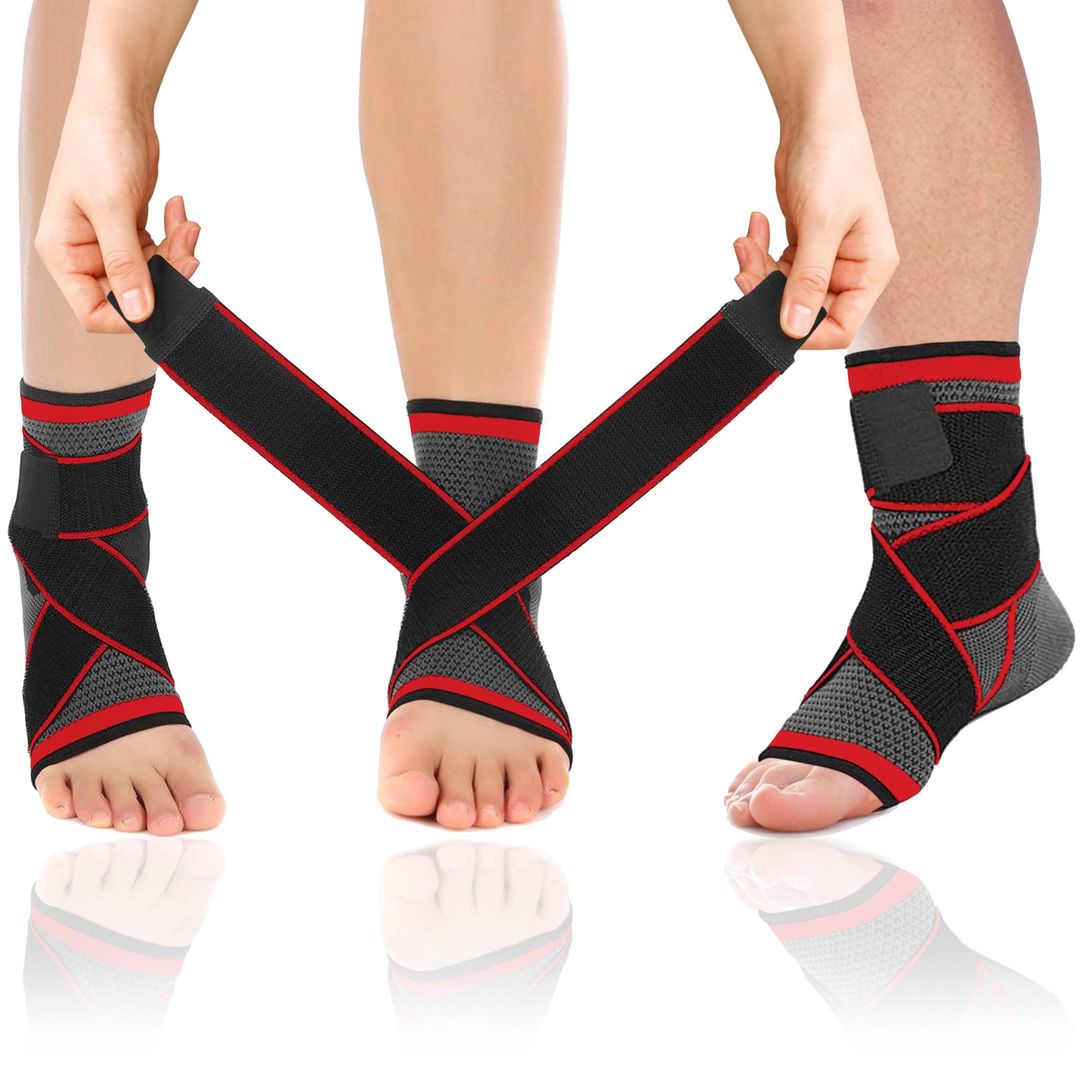 DCF Adjustable Ankle Compression Sleeve for Men and Women