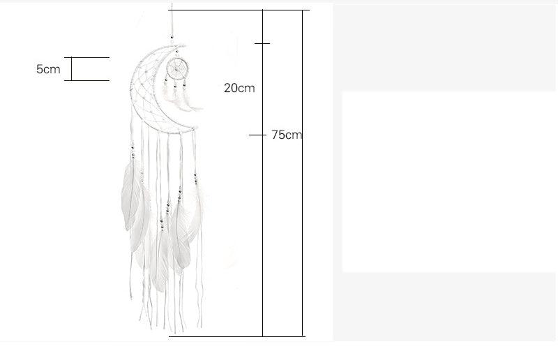 Decoration Home Dream Catchers Hanging Wall Decor Art Pendant Handmade Traditional White Cloud Dream Catcher With Led String Lights Wall Hanging Kids Room Decor Nursery Wall Art Ornament Decor Craft Gift Cute Wind Chimes National Feather Kids Girls