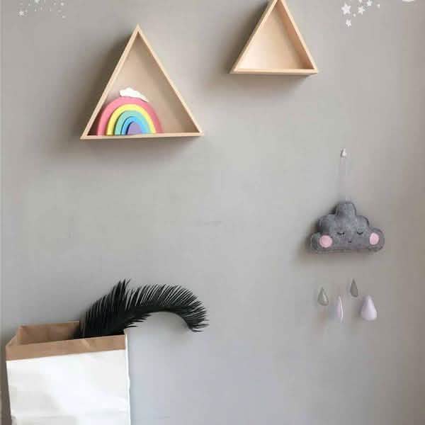 Decorative Cloud Felt Raindrop Pendant