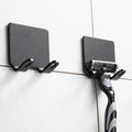 Decorative Hook 2 Pcs Punch Free Razor Holder Storage Hook Wall Men Shaving Shaver Shelf Bathroom Razor Rack Wall Bathroom Accessories