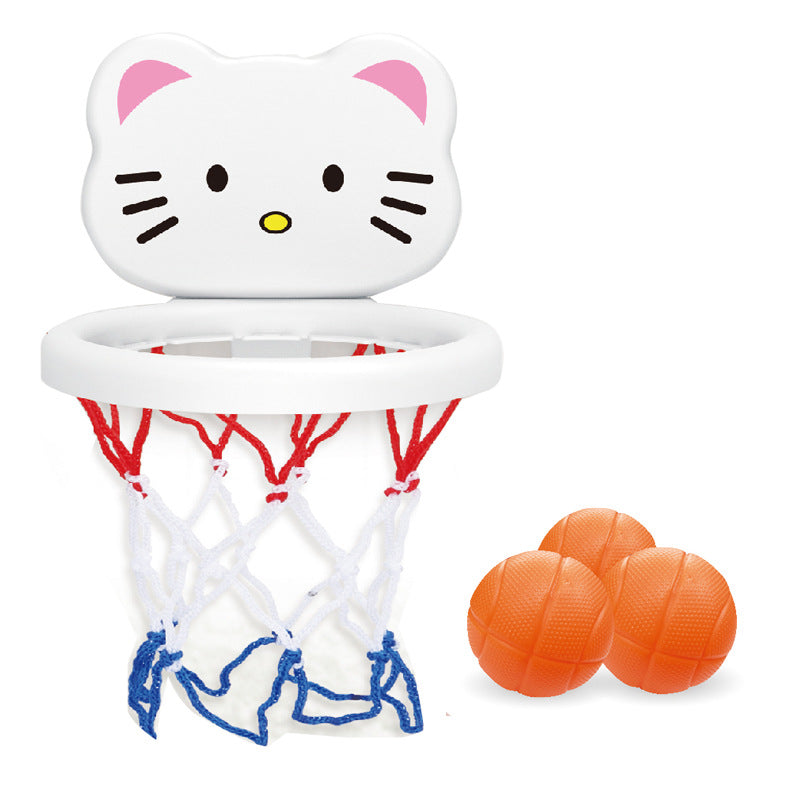 Water Play Toy Cartoon Mini Basketball Hoop For Bath Time