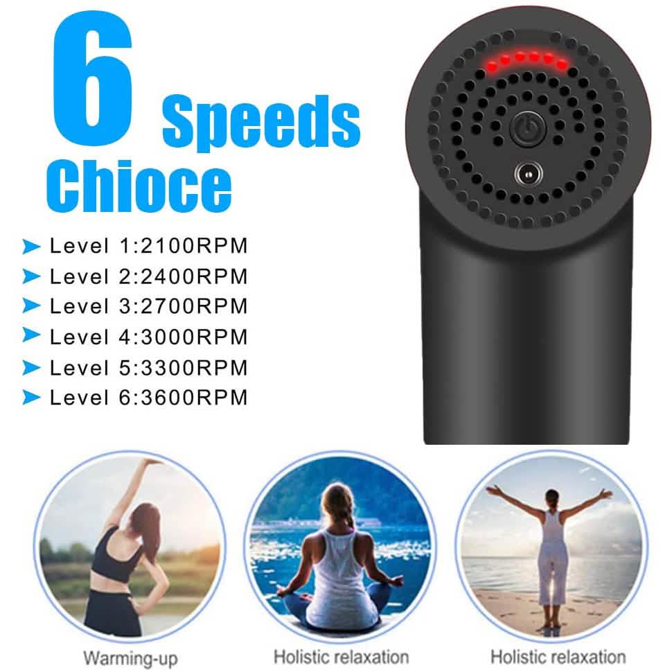 Deep Tissue Massage Gun with Interchangeable Heads