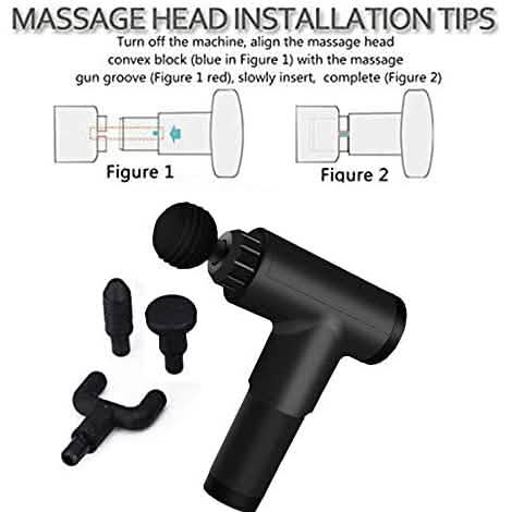 Deep Tissue Massage Gun with Interchangeable Heads