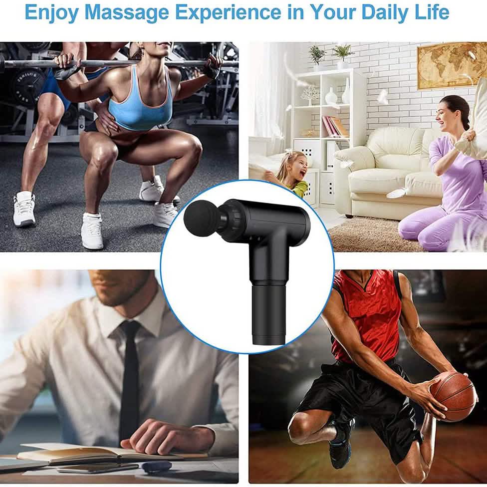 Deep Tissue Massage Gun with Interchangeable Heads
