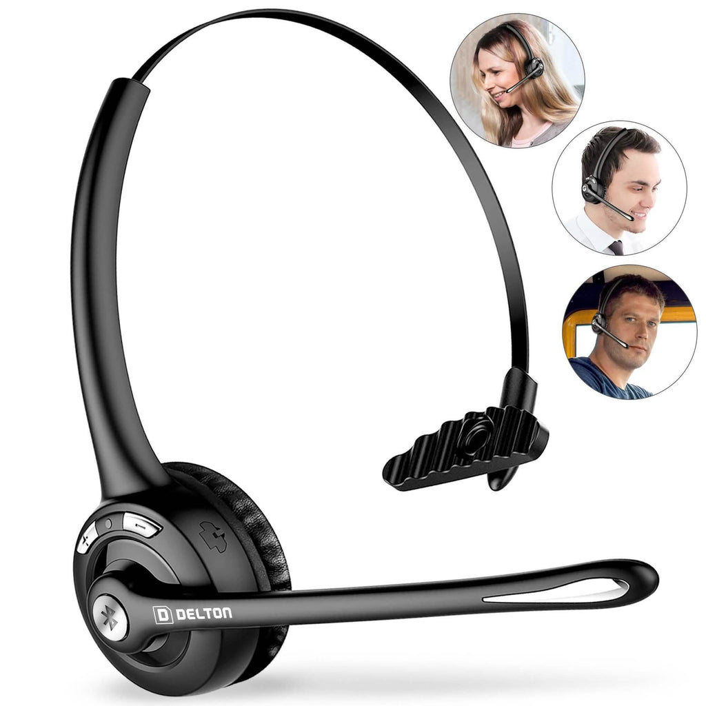 Delton Low Profile OTR Wireless Trucker Headset with Microphone