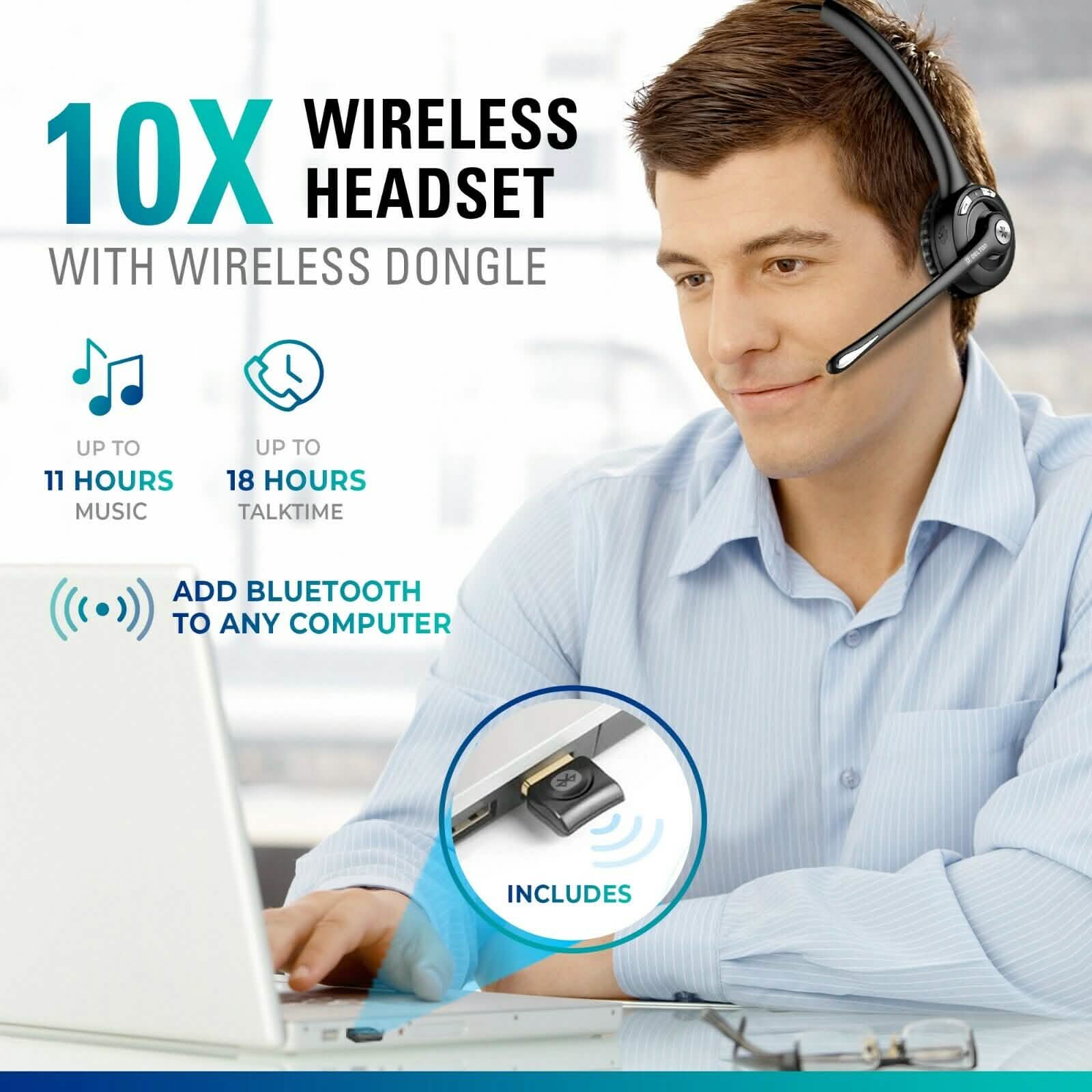 Delton On-Ear Bluetooth Headphone with Microphone