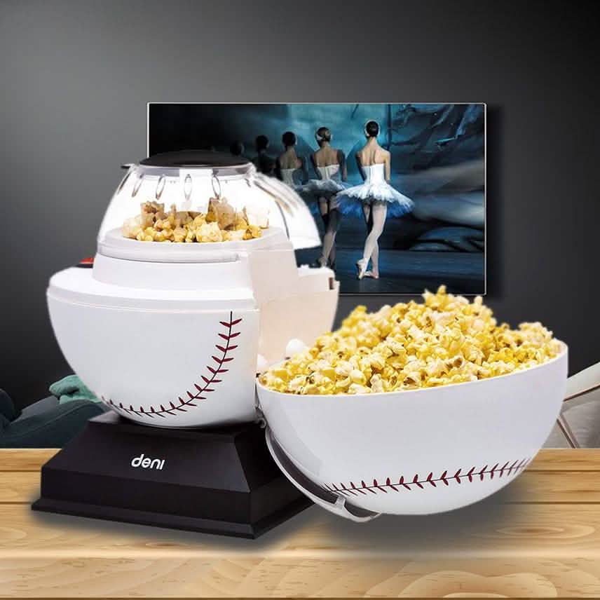 Deni Popcorn Maker Baseball Hot Air Popcorn Popper