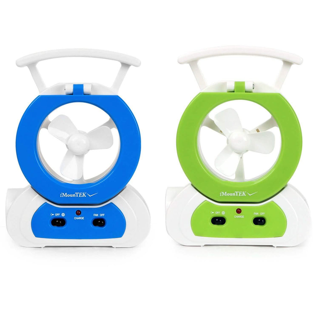 Desk Cooling Fan with 180 Degree Adjustable LED Lamp