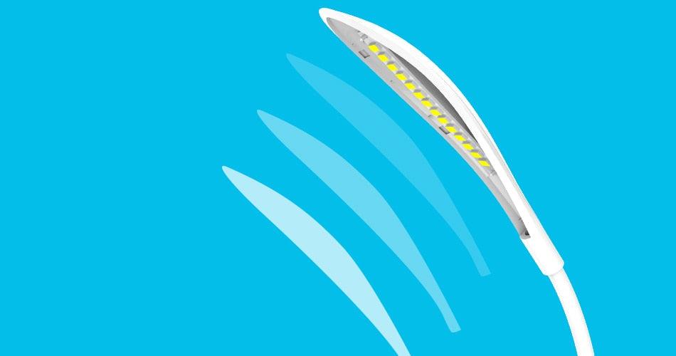 Desk Lamp USB Led Table Lamp 14 LED Table Lamp with Clip Bed Reading Book Light LED Desk Lamp Table Touch 3 Modes Blue Decorative Table Lamp Cute Study Lamps for Bedroom Décor