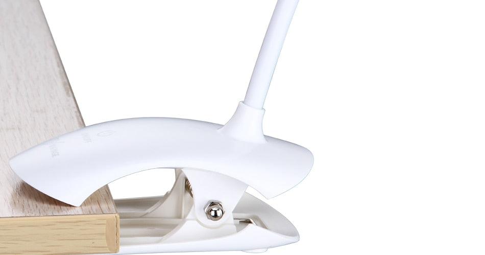 Desk Lamp USB Led Table Lamp 14 LED Table Lamp with Clip Bed Reading Book Light LED Desk Lamp Table Touch 3 Modes Blue Decorative Table Lamp Cute Study Lamps for Bedroom Décor