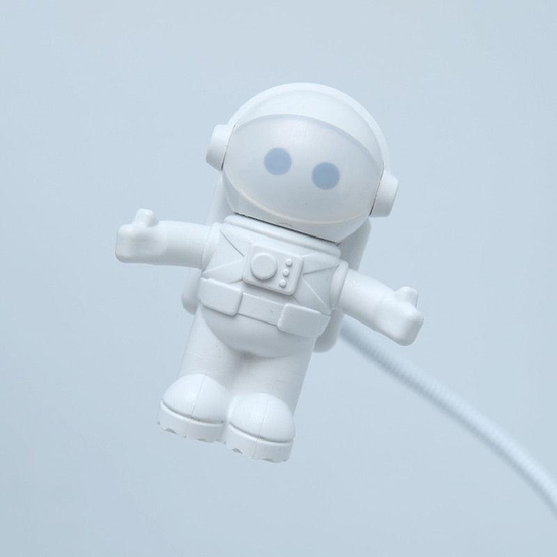 Desk Lamps Lights New Fashion Novelty Romantic Baby Led Bulbs Usb Port Dc Resin Knob Switch Wedge Night Plug Astronauts Decorative Table Lamp Cute Study Lamps for Bedroom Décor