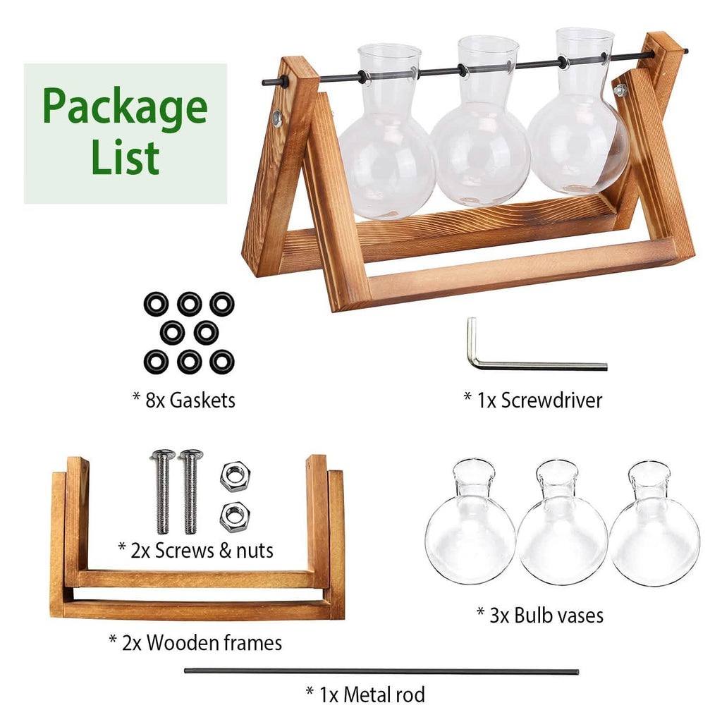 Desktop Glass Bulb Planter