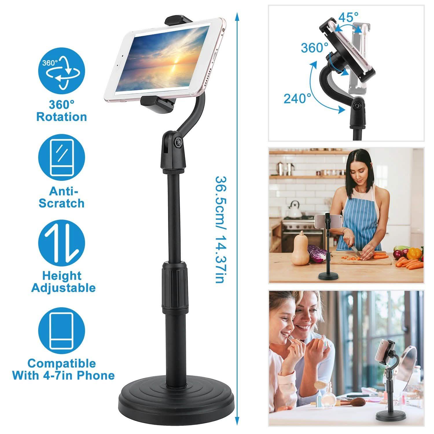 Desktop Phone Stand with Adjustable Angle Height