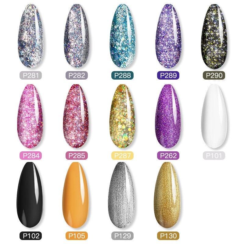 Diamond Gel Nail Polish 5ML Permanent Varnish Painting UV Manicure Reflective Sparkling Luxury Design Nail Gels for Women and Girls