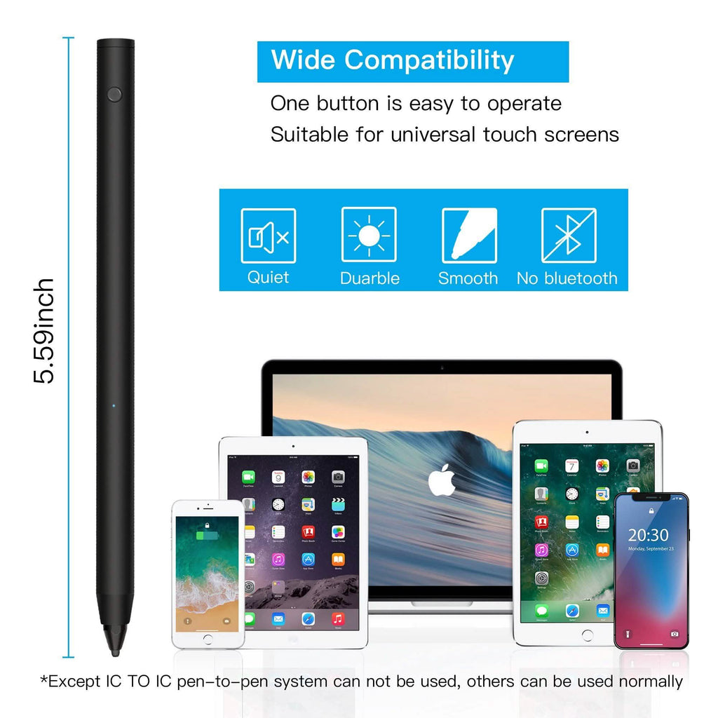 Digital Active Stylus Pen Pencil For iPad Android TouchScreen Fine Tip 1.5mm