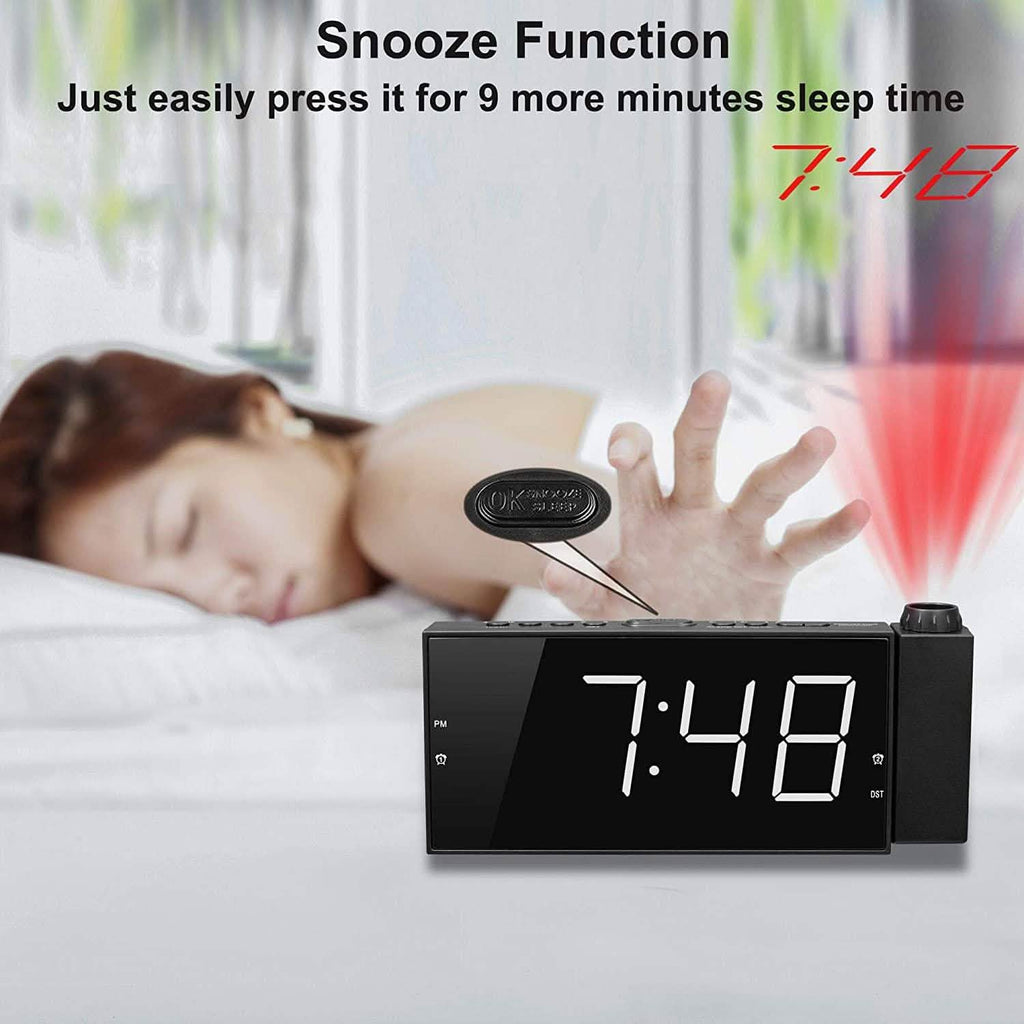 Digital Alarm Clock with Projection