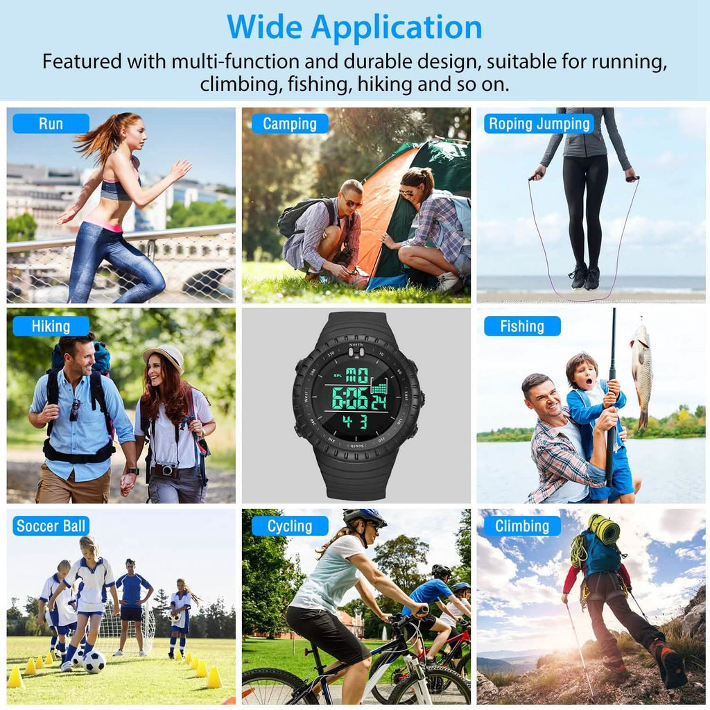 Digital Men's Sports Military Tactical Wrist Watch