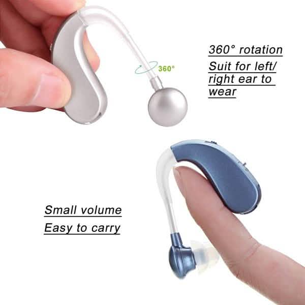 Digital Rechargeable Hearing Aids Acousticon Amplifier Audiphone Behind Ear Sound