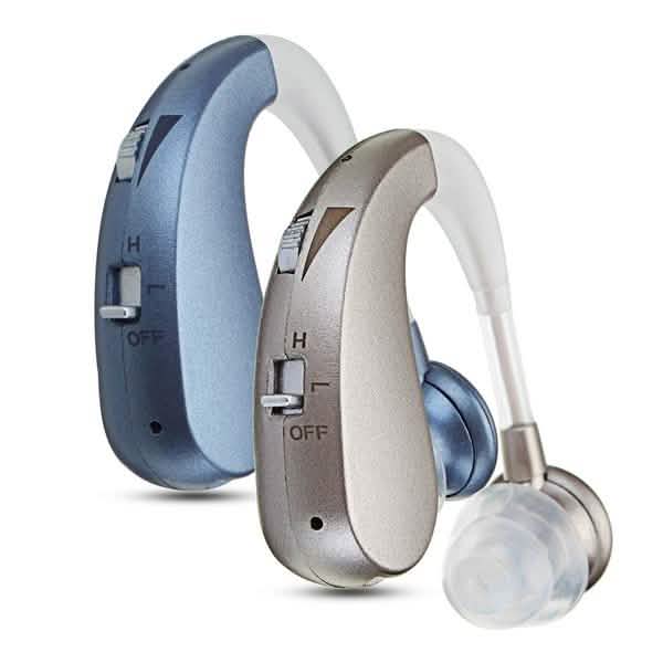 Digital Rechargeable Hearing Aids Acousticon Amplifier Audiphone Behind Ear Sound