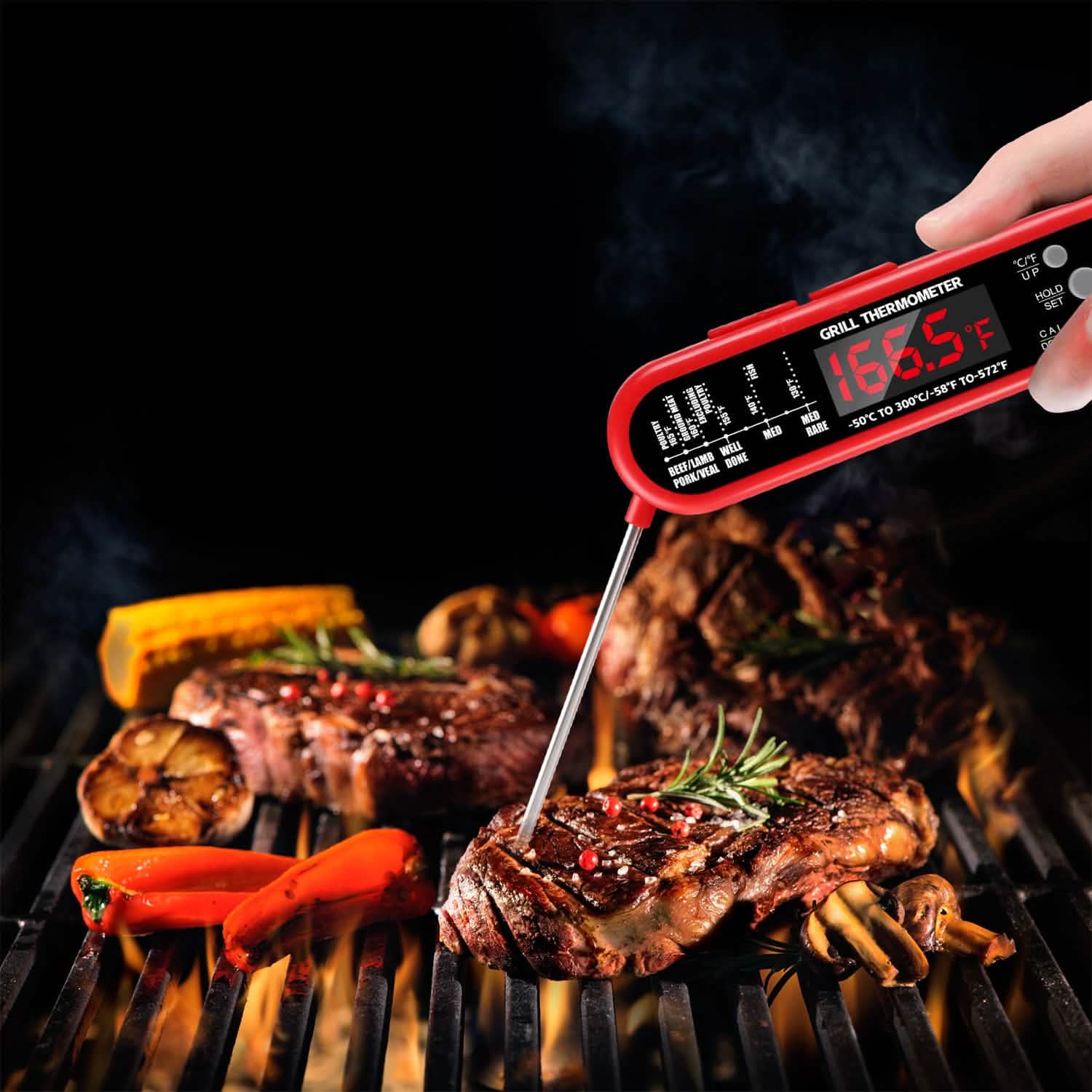 Digital Thermometer BBQ Meat Food Cooking Temperature Tester