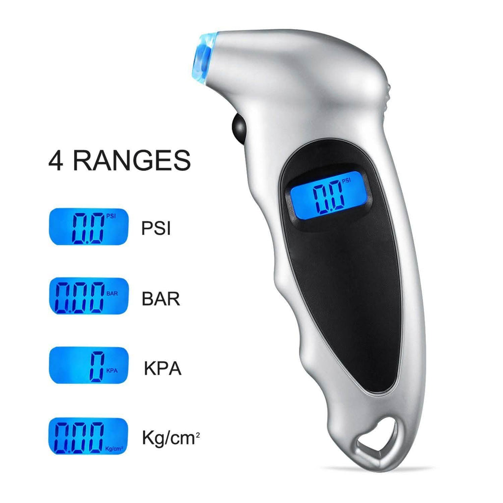 Digital Tire Pressure Gauge 150 PSI 4 Settings