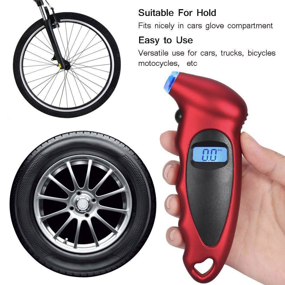 Digital Tire Pressure Gauge 150 PSI 4 Settings