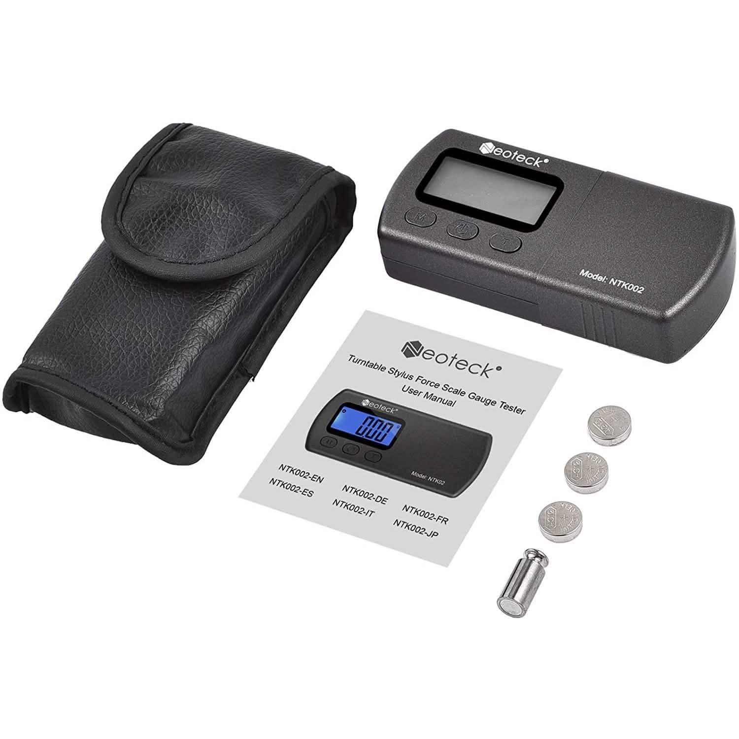 Digital Turntable Stylus Force Scale Gauge 0.01g/5.00g Blue LCD Backlight for Tonearm Phono Cartridge