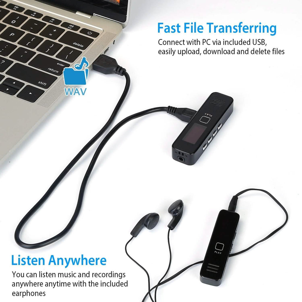 Digital Voice Recorder 32GB HD Sound Audio Recorder
