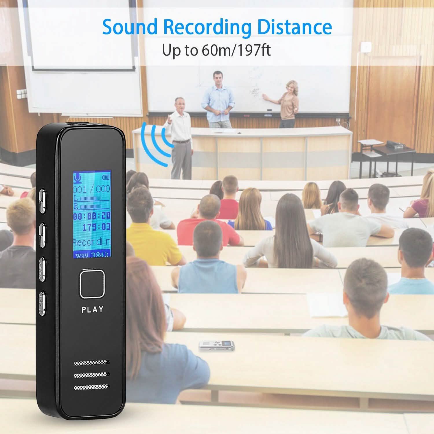 Digital Voice Recorder 32GB HD Sound Audio Recorder
