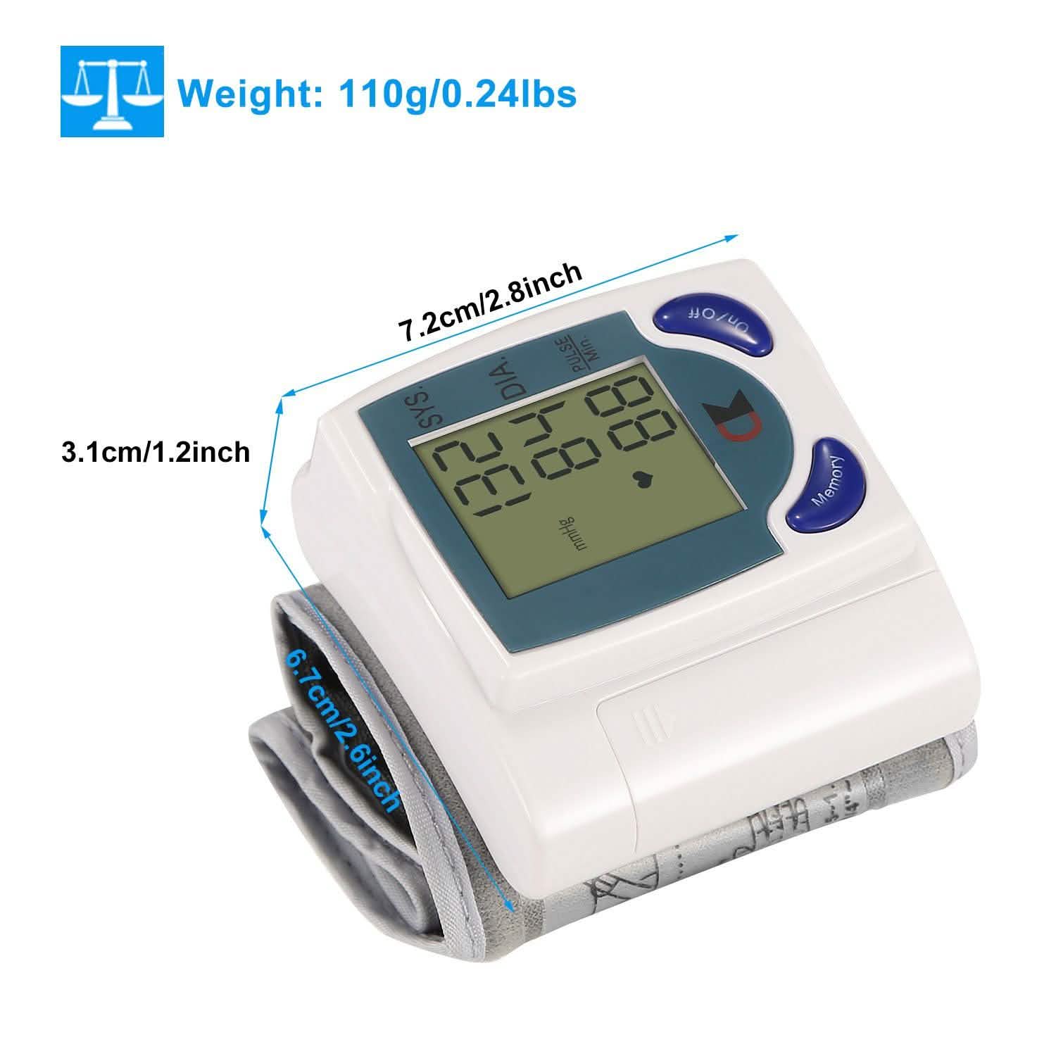 Digital Wrist Blood Pressure Monitor