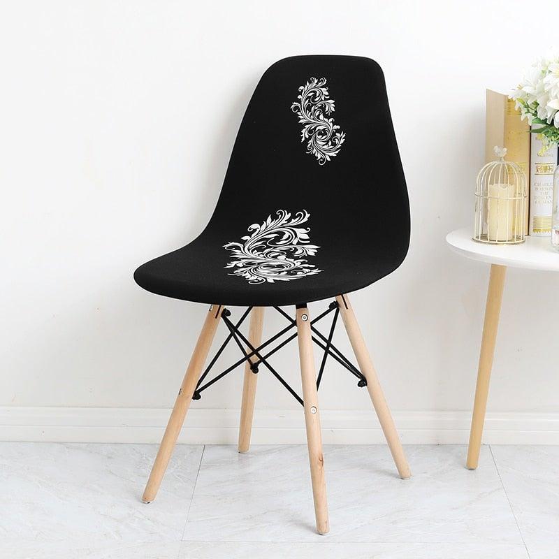 Dining Chair Cover Lounge Armless Chair Protector Stretchable Slipcovers for Dining Room Living Room Seat Cover For Shell Chair Washable Removable Armless Shell Chair Cover And Home Hotel Slipcover Seat Case