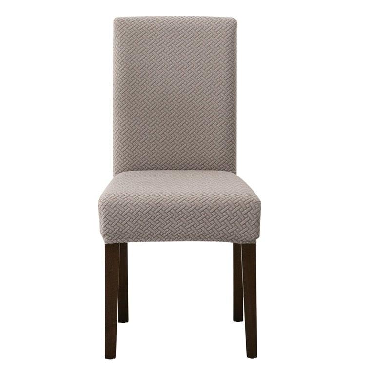 Dining Room Chair Cover Spandex Elastic Stretch Slipcover For Chairs Kitchen Hotel Banquet Sure Fit Home Décor Stretch Short Dining Room Chair One Piece Slipcover Form Fit Polyester/Spandex Machine Washable