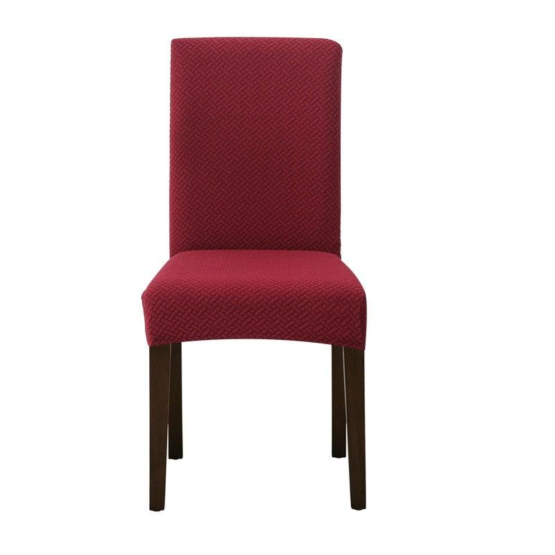 Dining Room Chair Cover Spandex Elastic Stretch Slipcover For Chairs Kitchen Hotel Banquet Sure Fit Home Décor Stretch Short Dining Room Chair One Piece Slipcover Form Fit Polyester/Spandex Machine Washable