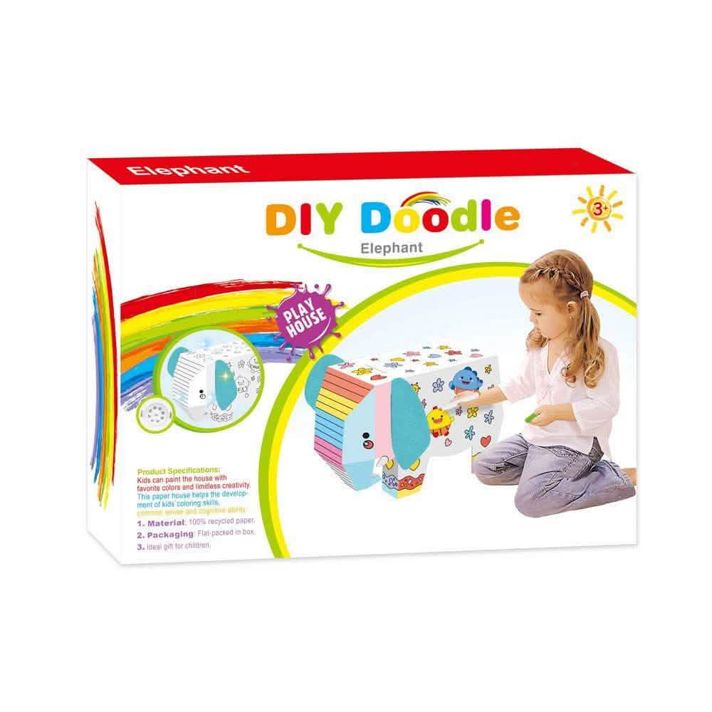 DIY 3D Coloring Cardboard