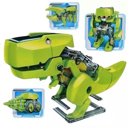 DIY 4-in-1 Educational Solar Robot Dinosaur