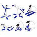 DIY Blue 6-in-1 Educational Solar Robot Vehicles