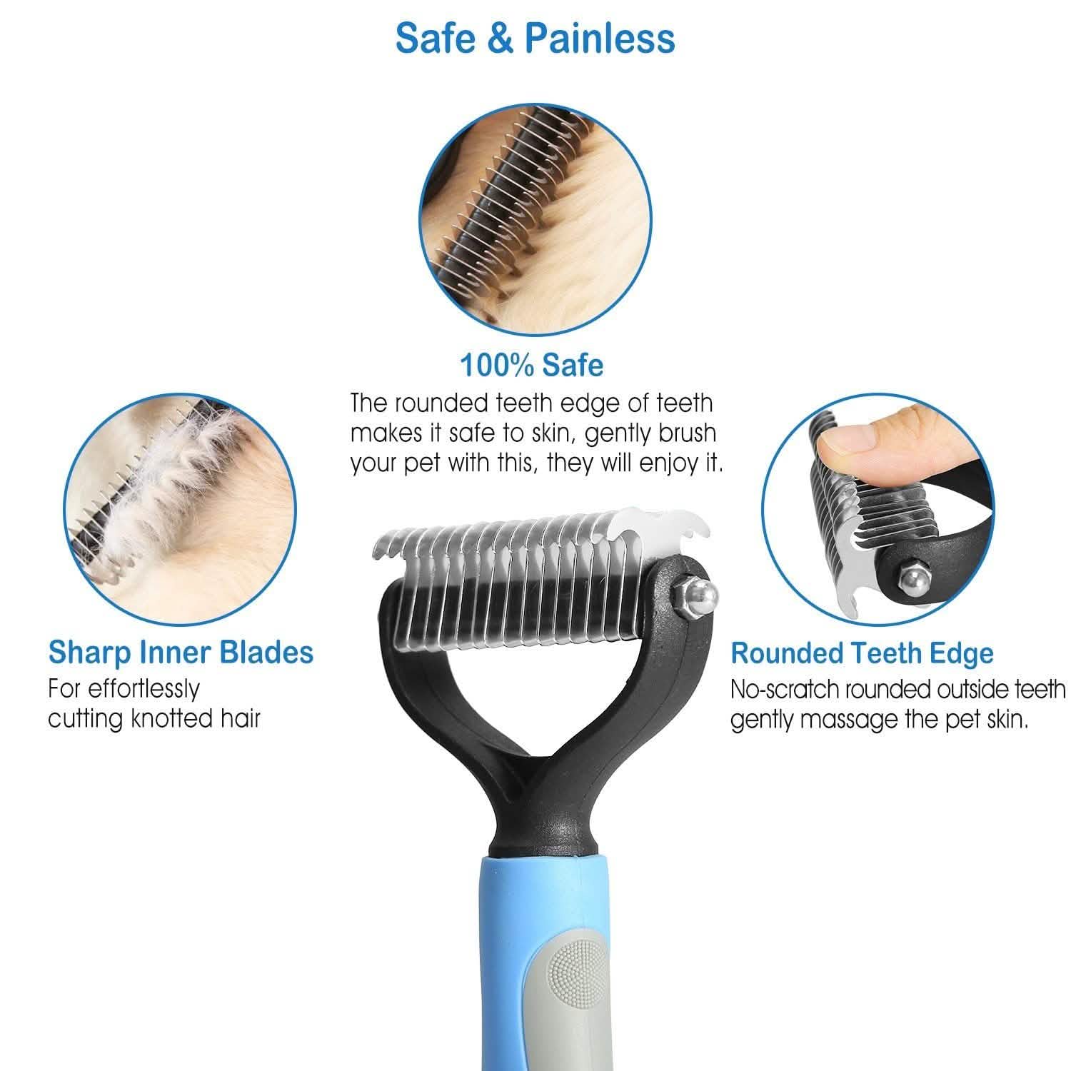 Dog and Cats 2 Sided Grooming Rakes