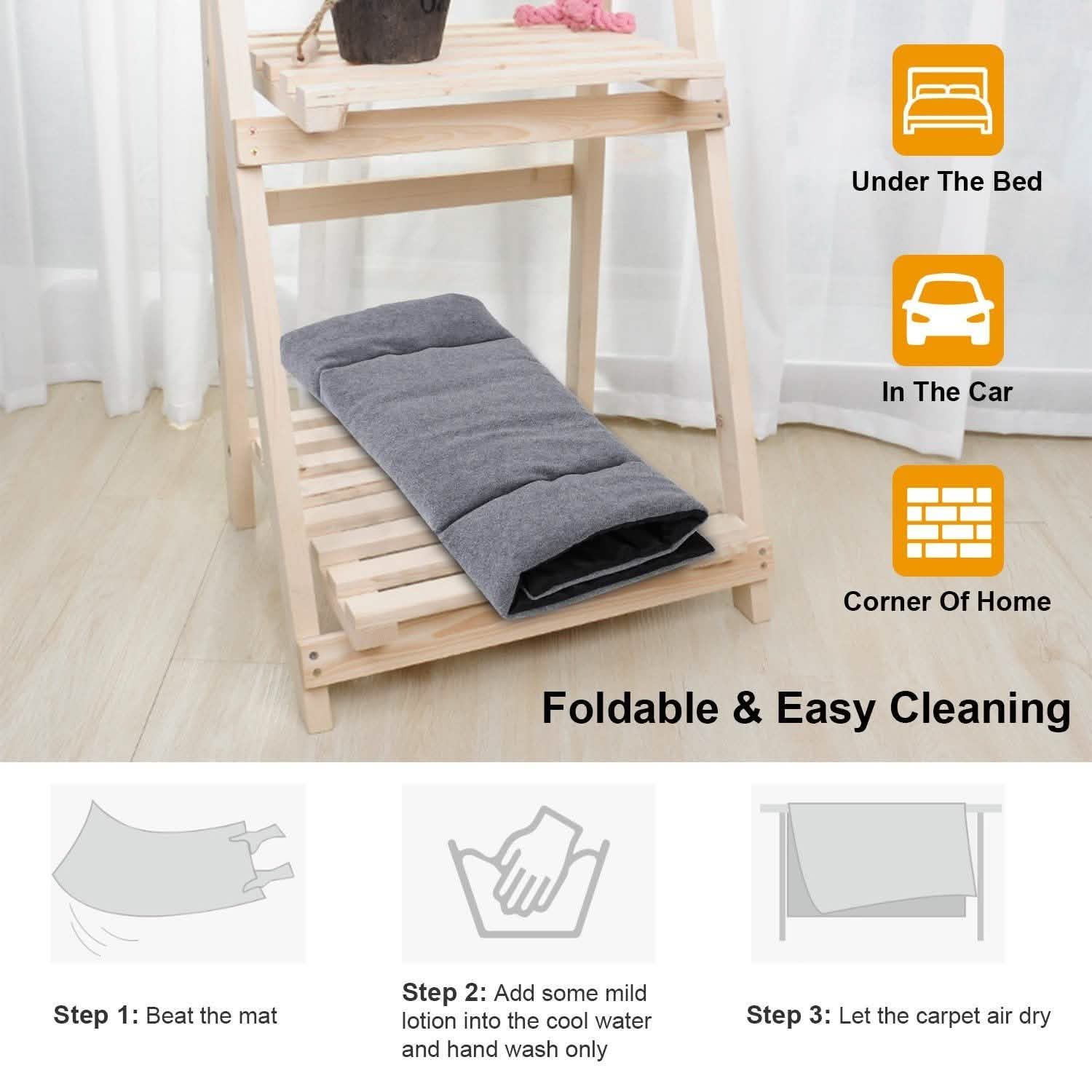 Dog Bed Mat Comfortable Fleece Reversible Pad
