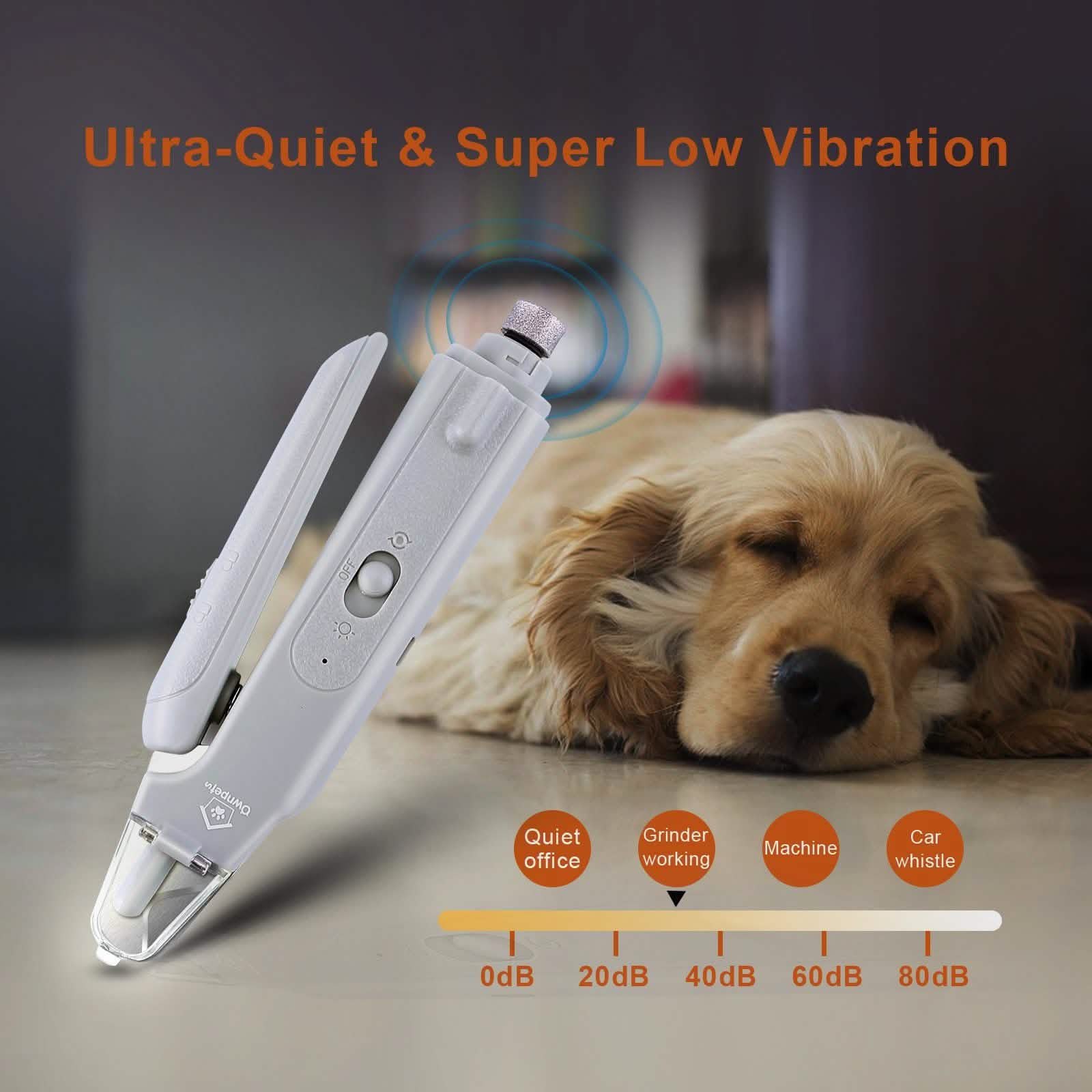 Dog Cat Nail Clipper Grinder with LED Light