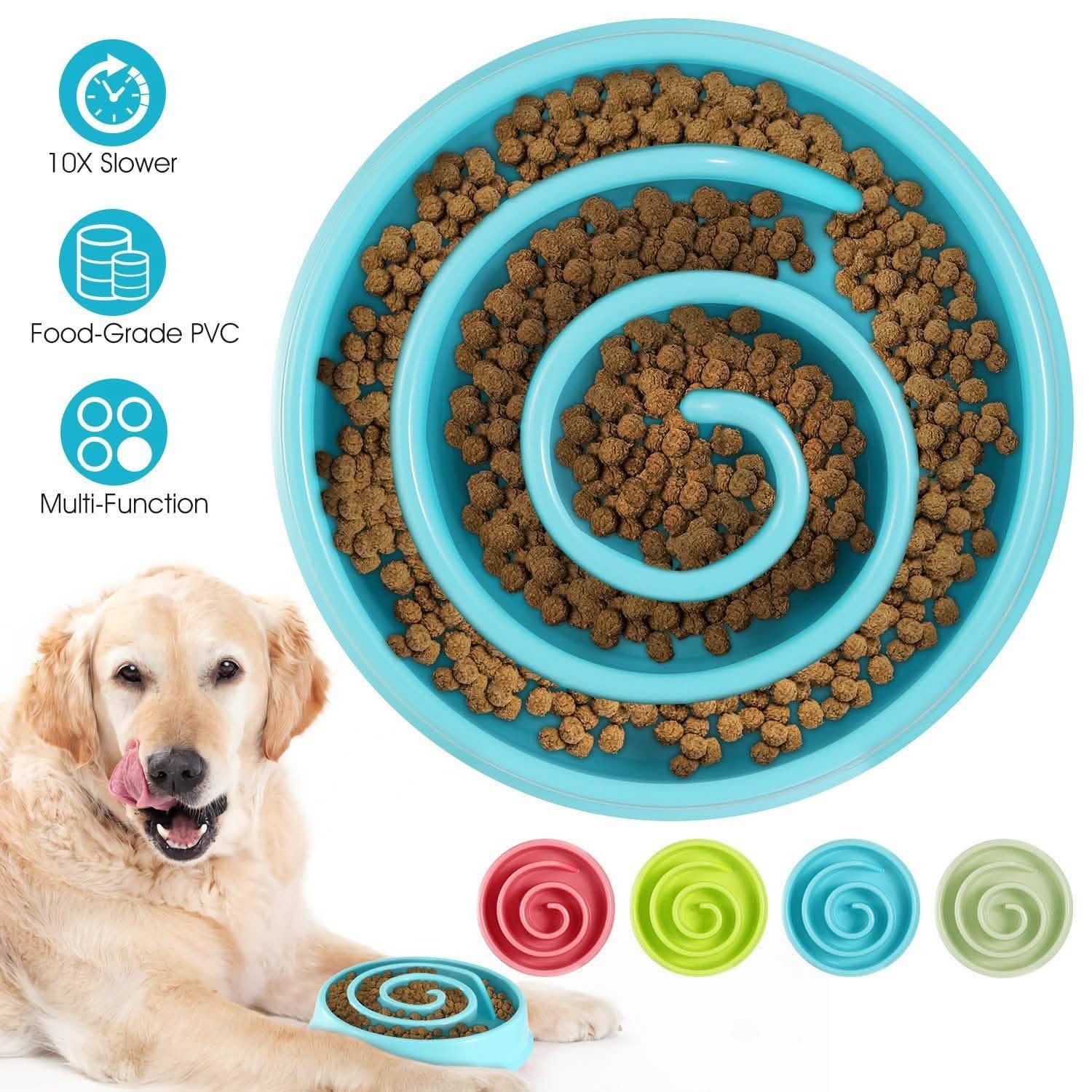 Dog Cat Slow Feeder Bowl