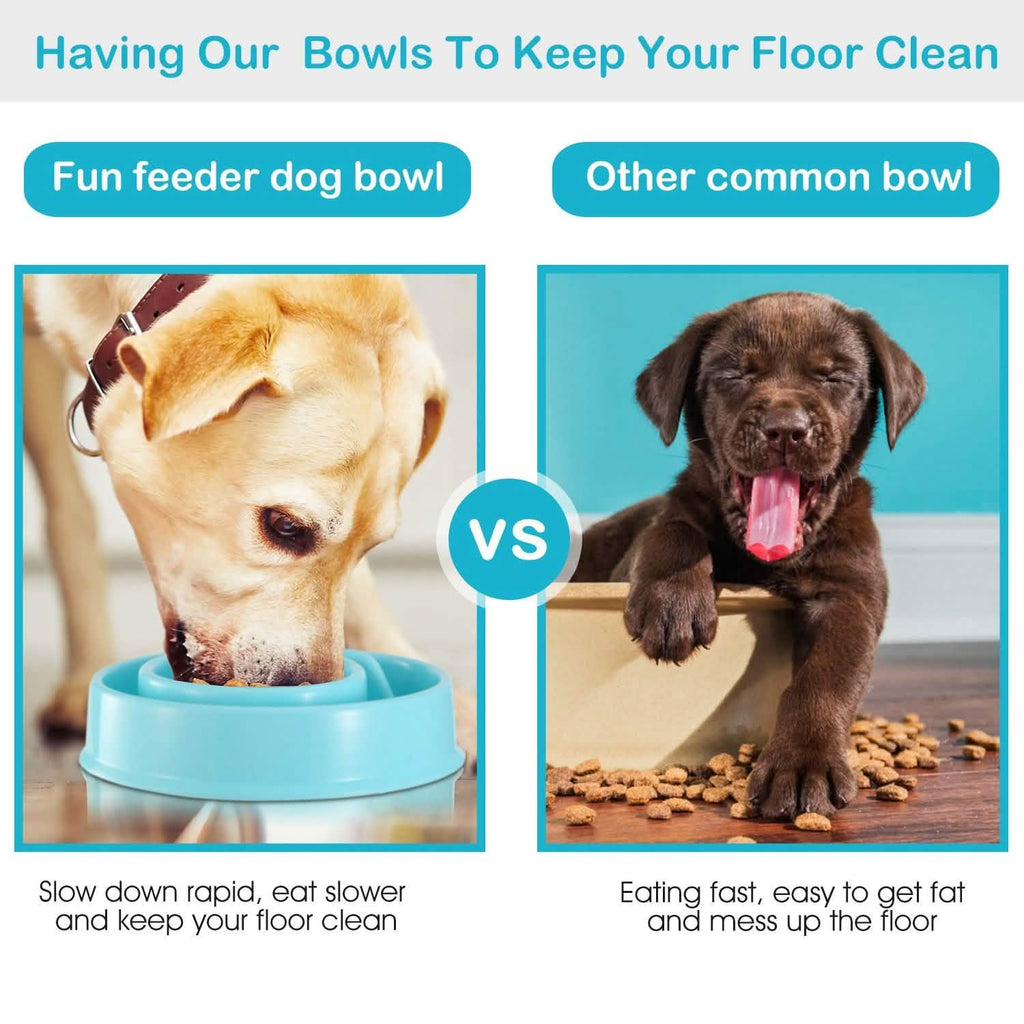 Dog Cat Slow Feeder Bowl